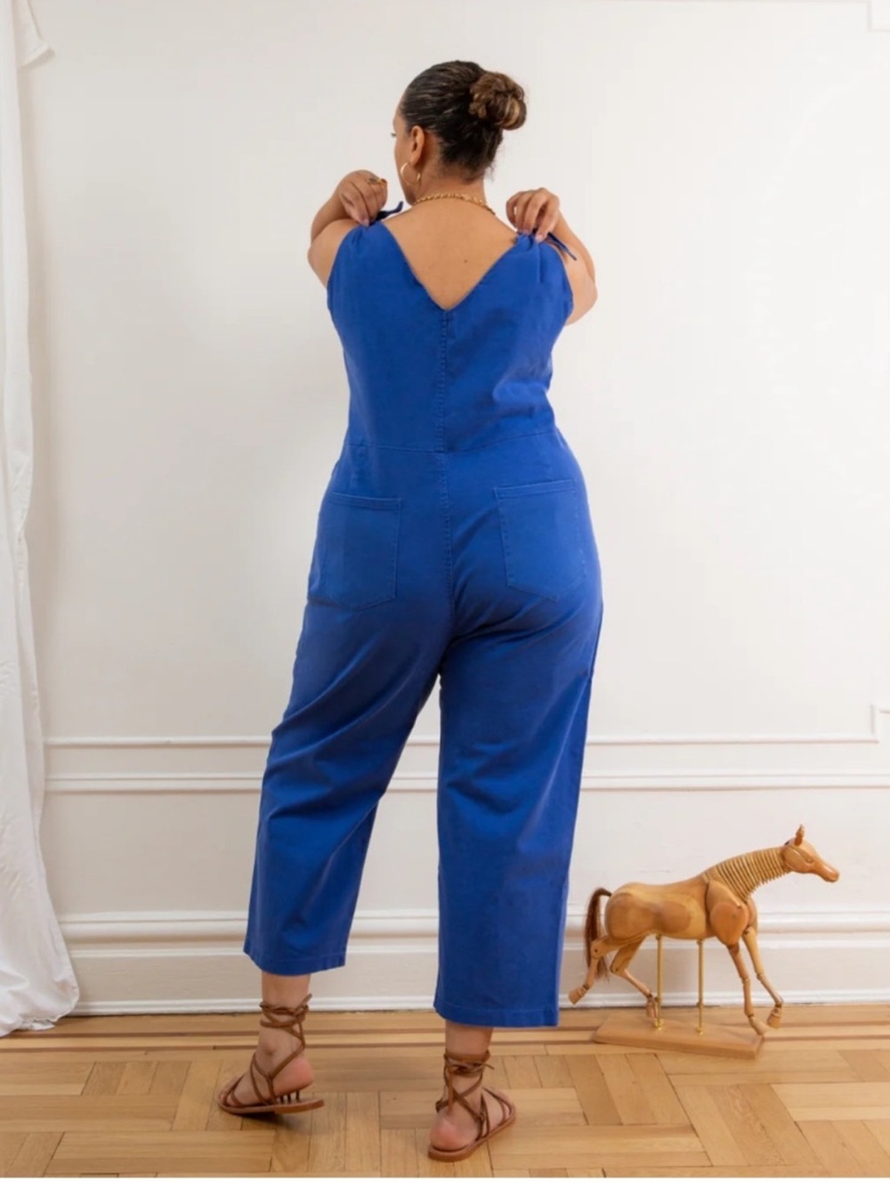 Loup Jumpsuit Slate Coveralls in Royal Blue - Picture 3 of 6